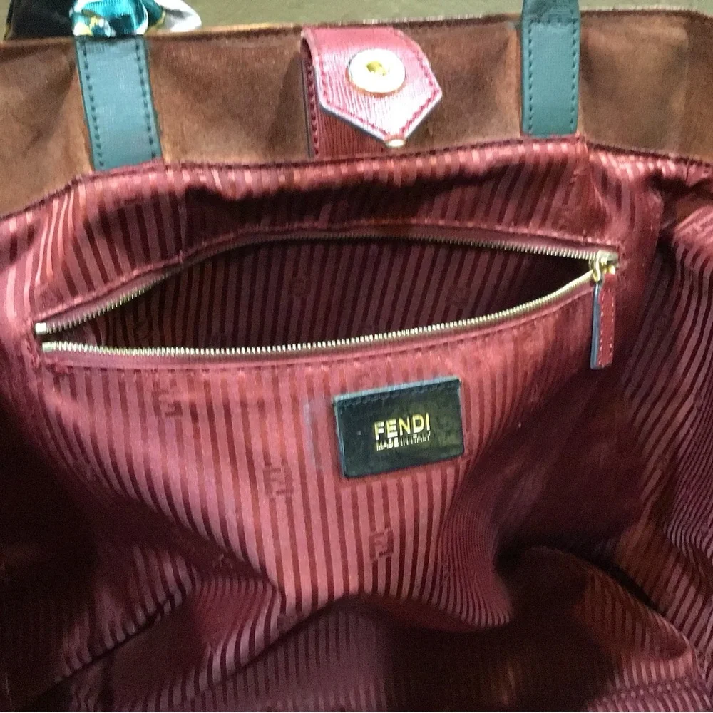 Fendi 2 Jours Multi-Color Leather Bag - Picture 15 of 16